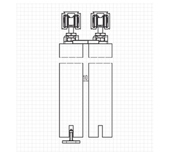 Parallel Sliding Door System 120KG