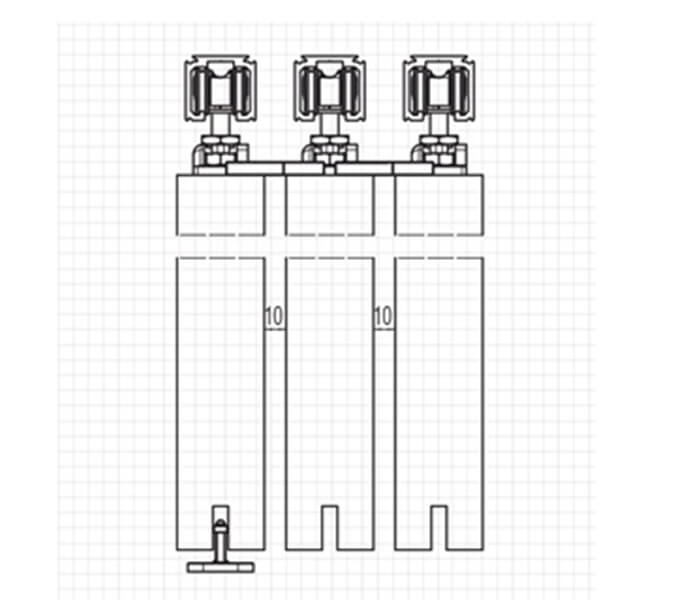 Parallel Sliding Door System 120KG