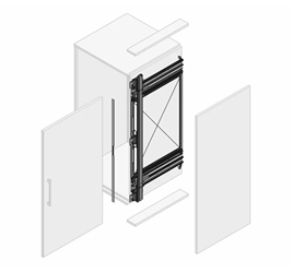 New Darwin- Single door leaf pivot sliding system