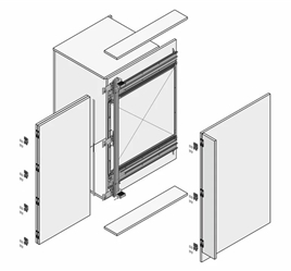 New Darwin- Double door leaf pivot sliding system