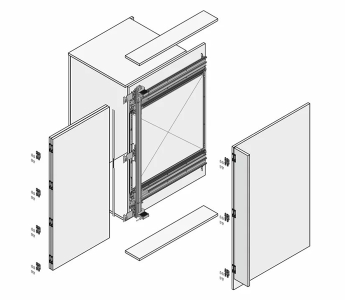 New Darwin- Double door leaf pivot sliding system