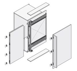 New Darwin- Double door leaf pivot sliding system