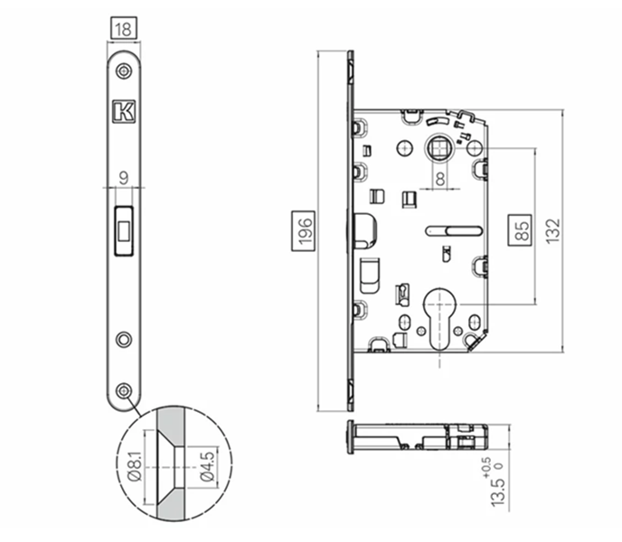 SPINOFF Basic cylinder lock