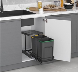 Telescopic Waste Bin 12+12LT