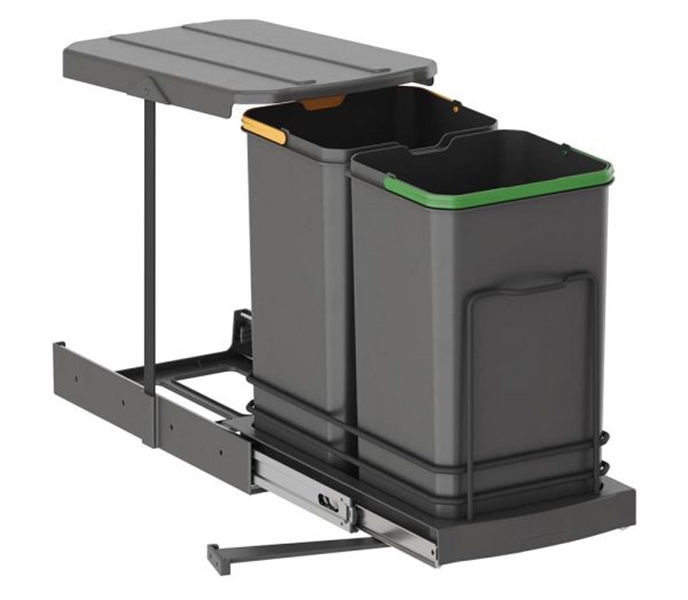 Telescopic Waste Bin 12+12LT