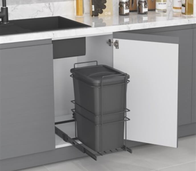 Bottom Mounted Waste Bin