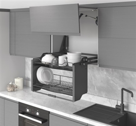 Pull Down Dish Rack