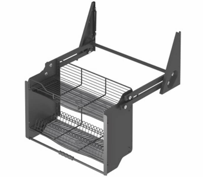 Pull Down Dish Rack