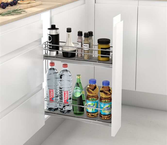 Pull-out bottle side runners CLASSIC