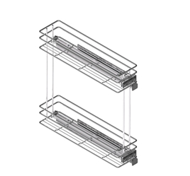 Pull-out bottle side runners CLASSIC