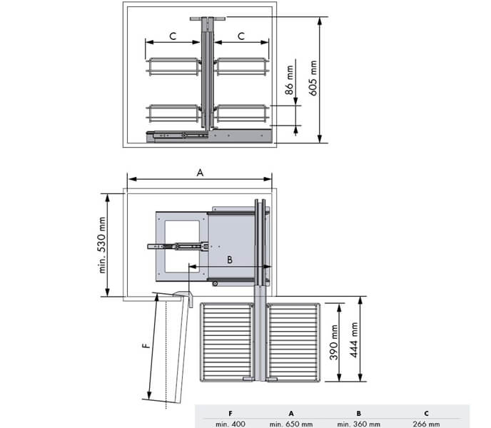 Corner Pull-out Frame CLASSIC