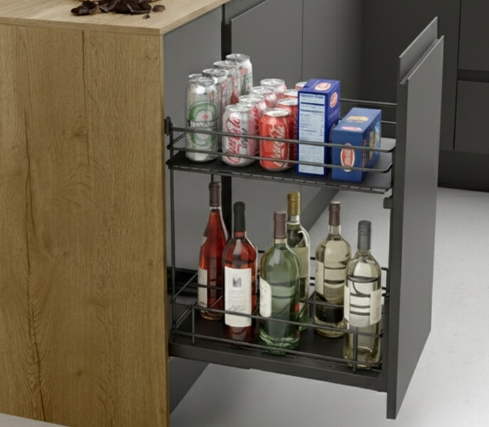 Pull-out Bottle Basket CLASSIC