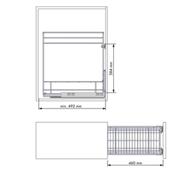 Pull-out Bottle Basket CLASSIC