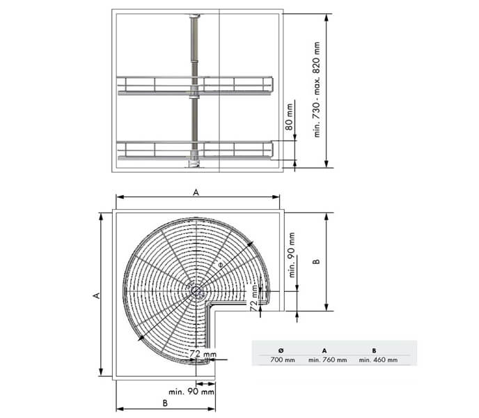 270º Swivel Basket CLASSIC