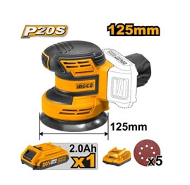 Cordless Random Orbit Sander 125mm 20V No battery/charger