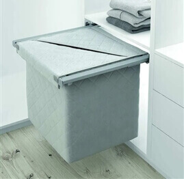 Pull-out laundry basket