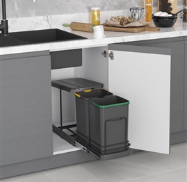 Telescopic Waste Bin 12+12LT